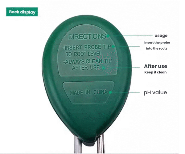 3-in-1 Soil Tester: Moisture, pH & Fertilizer Level Meter - Image 2